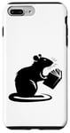 Coque pour iPhone 7 Plus/8 Plus Drôle lecteur de livre rat souris hamster livre cadeau homme femme