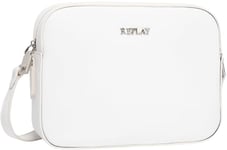 Replay women's shoulder bag small, white (Opt White 001), one size