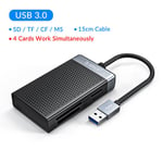 ORICO-Lecteur de carte mémoire USB A Type C 3.0,adaptateur pour Micro SD SDHC SDXC MMC TF CF MS Pro Duo Stick,interrupteur de lecture #A