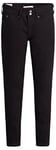 Levi's Women's 711 Double Button Jeans, Night Is Black, 27W / 34L