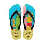 Havaianas Simpsons Unisex Adult Flip Flops | Color: Blue/Black | Size: 5 UK