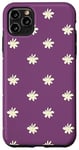 Coque pour iPhone 11 Pro Max Fleur Violet Prune Motif Boho Floral Bohème Chic