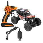 RC Model Car, 2.4G Four-wheel Drive 1:22 RC Electric Crawler Car Remote Control Buggy Toy Vehicle(Orange)