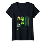 Minecraft Alex And Steve Adventure Club Logo V-Neck T-Shirt