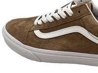 Vans OLD SKOOL Shoes PIG SUEDE TOBACCO BROWN Off The Wall Skate Size Mens 6.5 UK