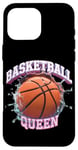 Coque pour iPhone 16 Pro Max Basketball Queen Joueur de basket-ball