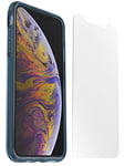 OtterBox Clear Case + AlphaGlass Transparent Drop Proof Case for iPhone Xs Max - Blue