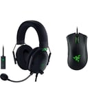 Razer BlackShark V2 - Casque Gaming Esports Premium Noir & DeathAdder Essential - Souris de Jeu Essentielle avec capteur Optique 6 400 DPI Noir