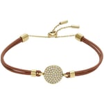 Bracelets Fossil  Bracelet en acier et cuir