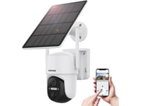 Choetech Ip-Kamera Choetech Wifi-Kamera Med Android/Ios-Kontrollapplikasjon + 5W Solcellepanel (Asc005)