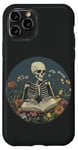 iPhone 11 Pro Librarian Skeleton Gothic Goth Book Reading Lover Reader Case