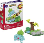 MEGA Pokemon Building Toy Kit, Bulbasaur's Forest Fun with 1 Action Figure 82 PC