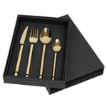 Broste Copenhagen Tvis cutlery 4 pieces Titanium rose gold