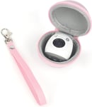 Housse pour Fuji Instax Pal ¿ Étui de Rangement Rigide en EVA de Forme Ronde avec dragonne Compatible pour Appareil Photo Fuji Instax Pal et Autres Petits Accessoires ¿ Rose.[G1596]