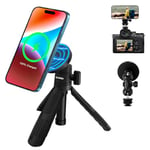 HAFOKO HA-W08 Magnetic Selfie Stick Wireless Charging Tripod Magnetic Wireless Charging Mount Desktop Smartphone Extension Tripod Magnetic Holder w Magic Arm Compatibel for iphone 15/14/13/12