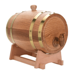 3L Vintage Wood Oak Wine Barrel Dispenser for Whiskey Bourbon DTS UK