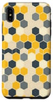 Coque pour iPhone XS Max Honeycomb Coloflur Honey Hexagon Motif nid d'abeille