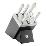 ZWILLING Pro le blanc 7-pcs black Ash Knife block set with KiS technology