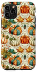 Coque pour iPhone 11 Pro Coque d'Halloween mignonne citrouille effrayante pour femmes, hommes, filles, garçons