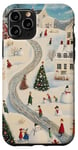 iPhone 11 Pro Christmas Winter Village Scene Holiday Theme Design Case