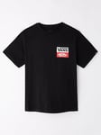 Vans Boys Graphic T-shirt - Black, Black, Size Xl=15-16 Years