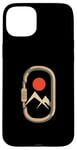 Coque pour iPhone 15 Plus Mousqueton de montagne minimaliste