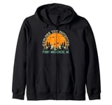 Point MacKenzie, Alaska - Explore The Outdoors Zip Hoodie