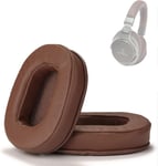 Lot de 2 coussinets de rechange en mousse à mémoire de forme pour casque sans fil Bluetooth Audio-Technica ATH-MSR7 M50X M20 M40 M40X Marron