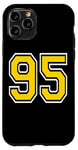 iPhone 11 Pro Number 95 in Yellow White Black Case