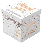 Folat- Wedding Gold Letter Box Boîte à Enveloppes, Imprimée Lettre, 21424, Rose Doré, 1 stück (1er Pack)