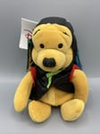 Disney Winnie The Pooh Plush Soft Toy Beanie“ Bat Pooh “  8” Halloween New