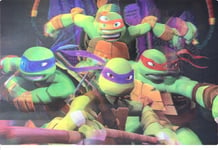 Ninja Turtles 3D Place Mat Set of Two 42cm X 28.5cm (16.5" X 11.5")