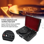 New 100240V HYT01 Vinyl Record Player 33/45/78 Turntable USB Memory Card MMC(UK