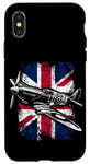 Coque pour iPhone X/XS Spitfire Historic World War II British Fighter Avion Apparel