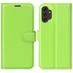 Samsung Galaxy A13 4G      Pu Wallet Case    [Green]