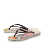 Havaianas Womens Ladies - Slim Tribal Print Flip Flop - Black - Size EU 41