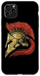 Coque pour iPhone 11 Pro Max Casque Spartiate Guerrier Mythologie Grecque Empire Romain