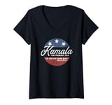 Womens We are Not Going Back - Kamala Harris for President 2024 V-Neck T-Shirt