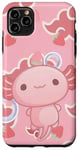 iPhone 11 Pro Max Cute Kawaii Axolotl Cat Aesthetic Pink Cloud Case