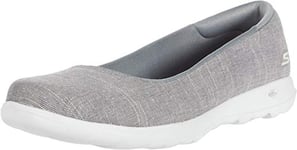 Skechers Go Walk Lite Slip On Trainers Womens Casual Shoes Grey 3