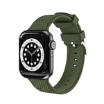 VIGTMO Compatible pour Bracelet Apple Watch 42mm 44mm 45mm,Bracelet de Remplacement en Silicone Sport Doux Compatible avec iWatch Series 7 SE 6 5 4 3 2 1 Femmes Hommes (42/44/45MM-Vert foncé)
