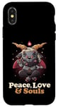 iPhone X/XS Peace Love Souls Demon Goat Pentagram Satanic Cute Baphomet Case