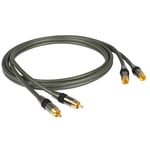 Câble Cinch Or 3,5M HiFi Câble Cinch Haut De Gamme Connecteurs Métalliques