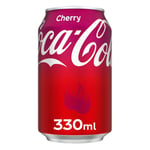 COCA-COLA 'COKE' ORIGINAL TASTE CHERRY 24 X 330ML CANS CARBONATED SOFT DRINKS