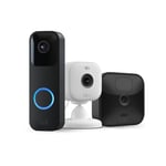 Blink Whole Home Bundle: 1 Outdoor Camera + 1 Mini 2 Camera + 1 Video Doorbell + 1 Sync Module | HD Video, motion detection, Alexa enabled