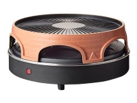 Emerio PO-113255.4 - Pizza oven/grill/raclette - 1.8 kW - terrakotta-orange