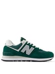 New Balance Mens 574 Trainers - Green, Green, Size 7, Men