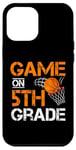 Coque pour iPhone 12 Pro Max Jeux amusants sur le basket-ball de cinquième année premier jour d'école