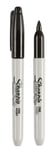 Sharpie Fine svart, 2-pack tusjpenner