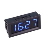 Module d'horloge électronique à tube numérique LED,horloge réseau WiFi,synchronisation automatique,mouvement,alcool lumineux,12V,bricolage dans la voiture,fuseau horaire mondial - Type Bleu